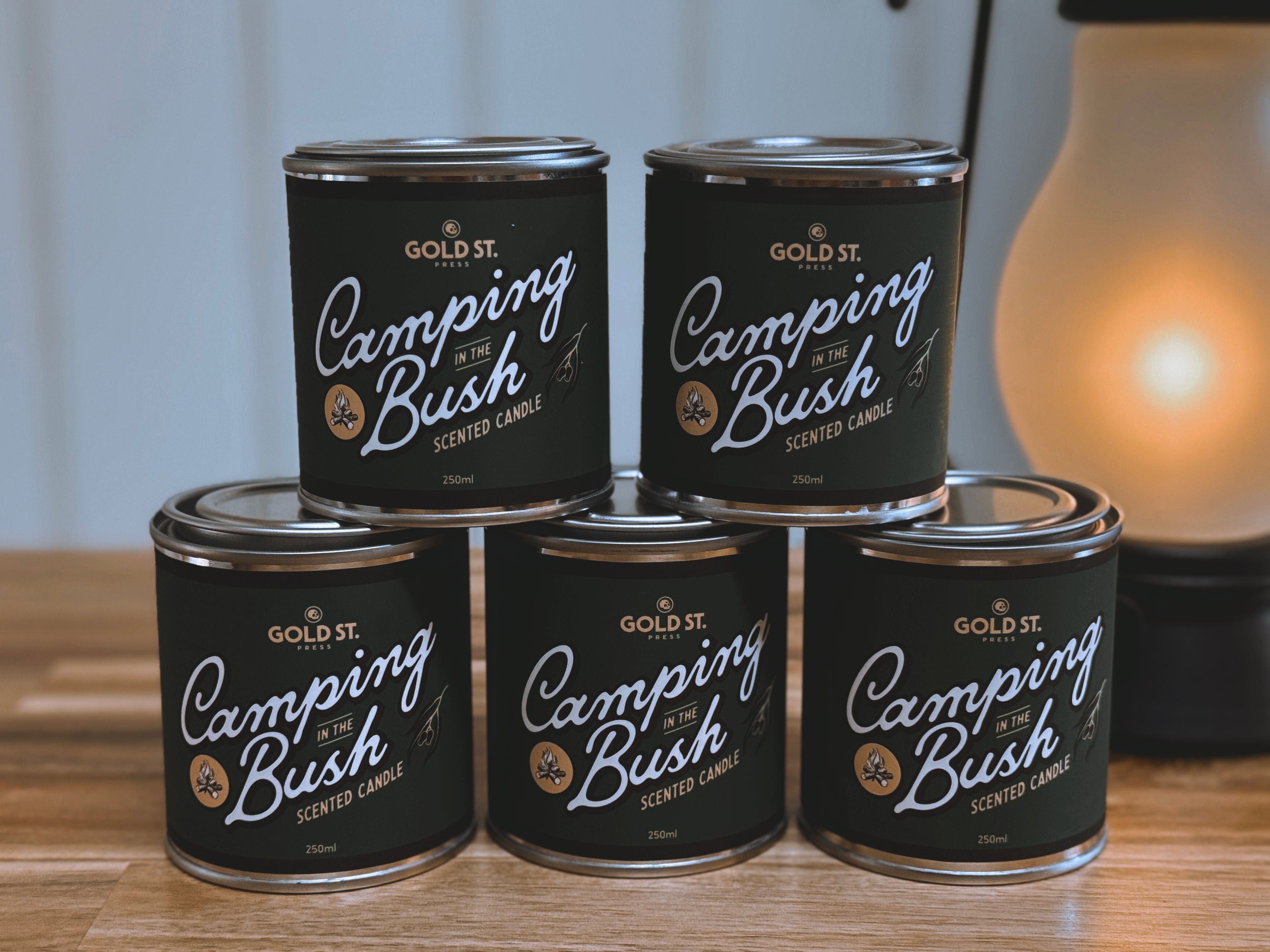 Camping In the Bush Candle