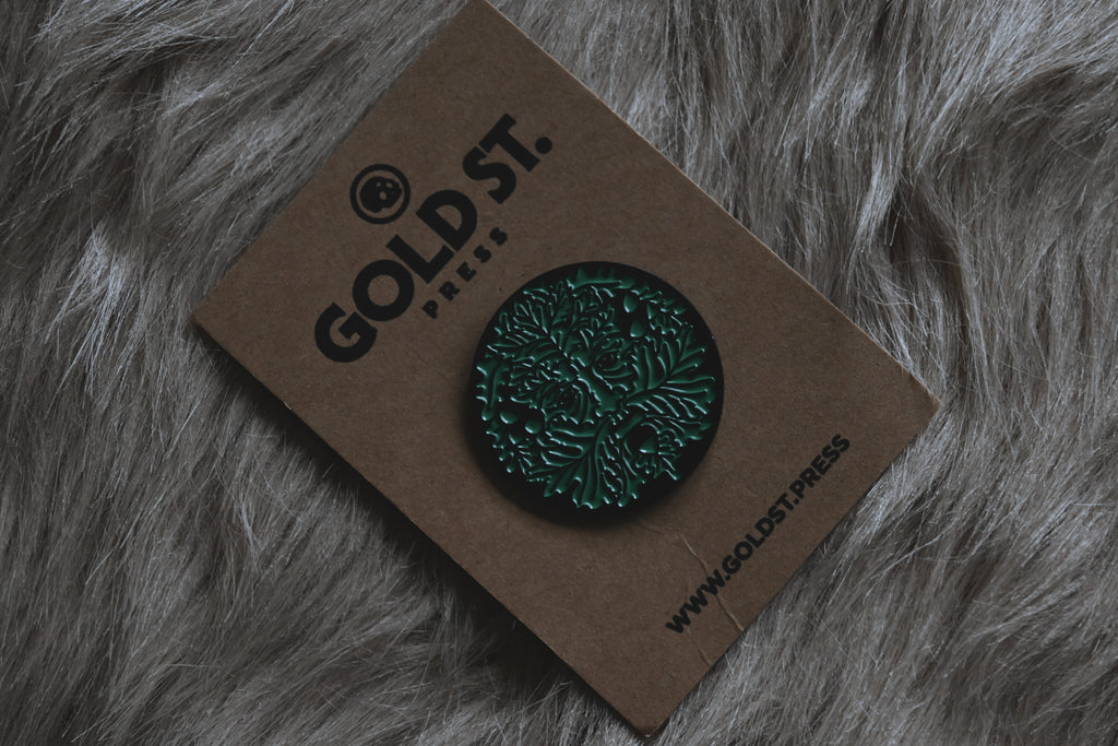 The Wild Green Man Badge