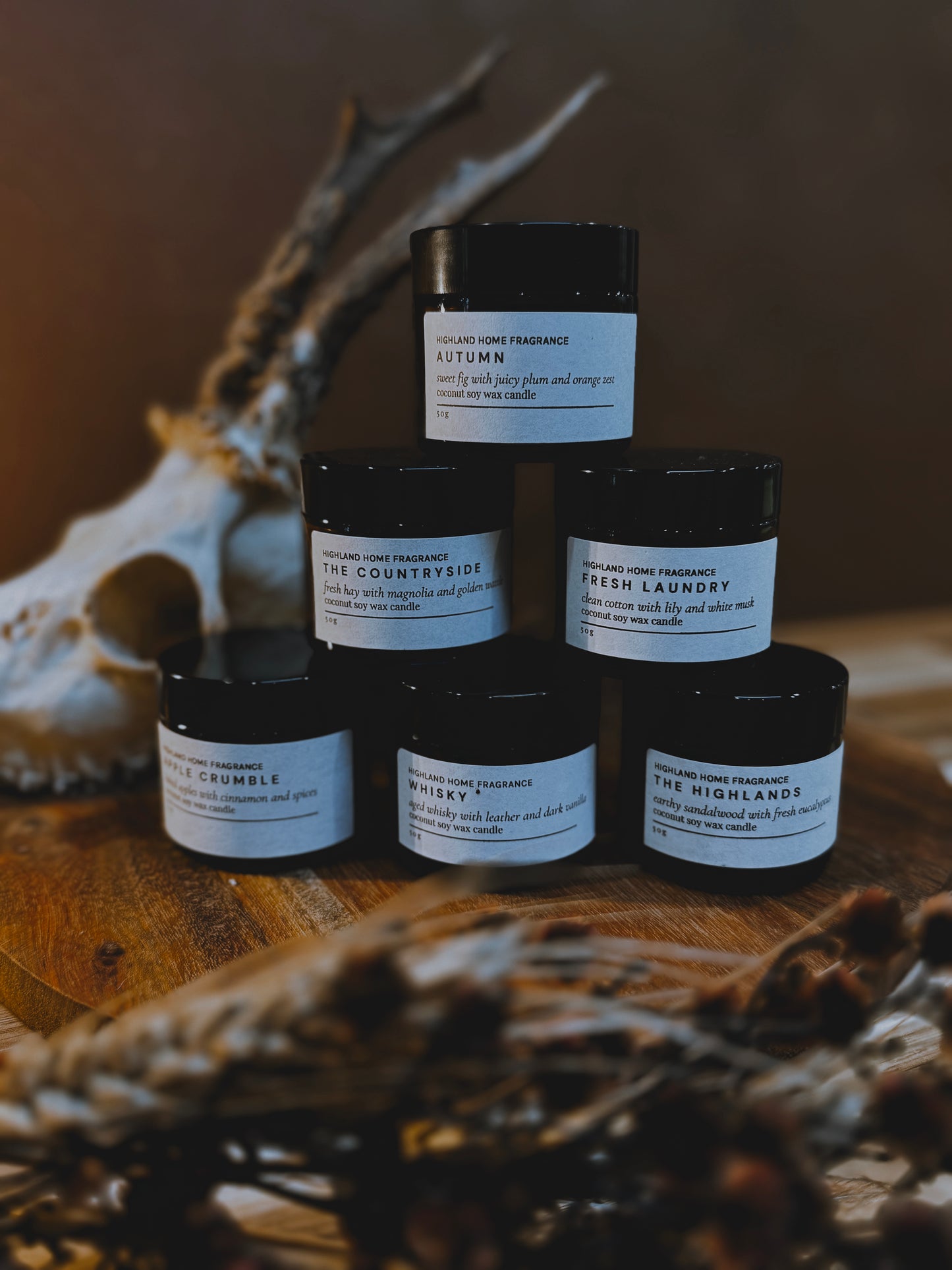 50g Soy Candles by Highland Home Fragrance